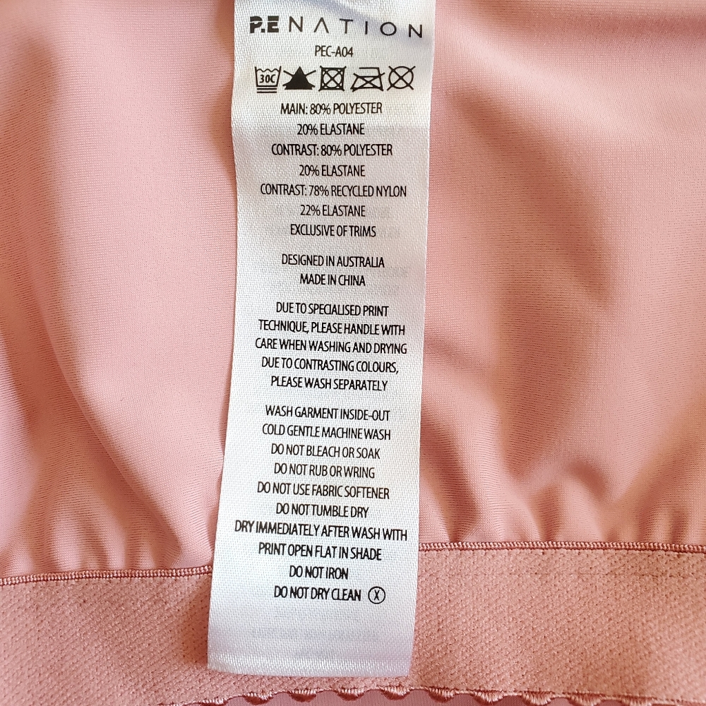 New P.E Nation Flex It Pink Pale Sports Bra Tank Top NWT Size XS - Picture 14 of 15